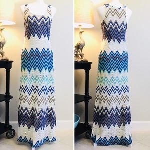 Sanctuary macrame crochet maxi dress